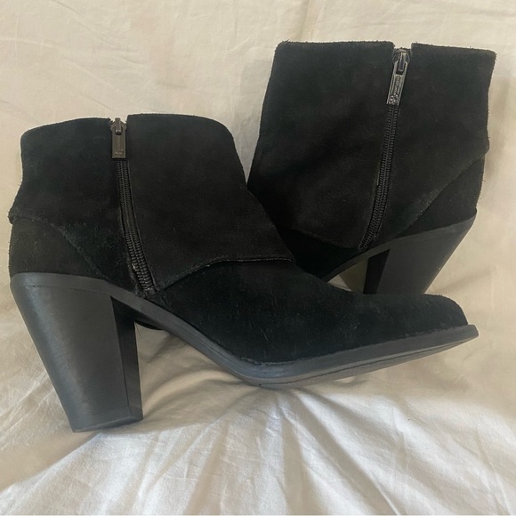 Jessica Simpson Womens Size 9.5 Suede  Leather Caufield Side Zip Ankle Boots - Picture 7 of 11